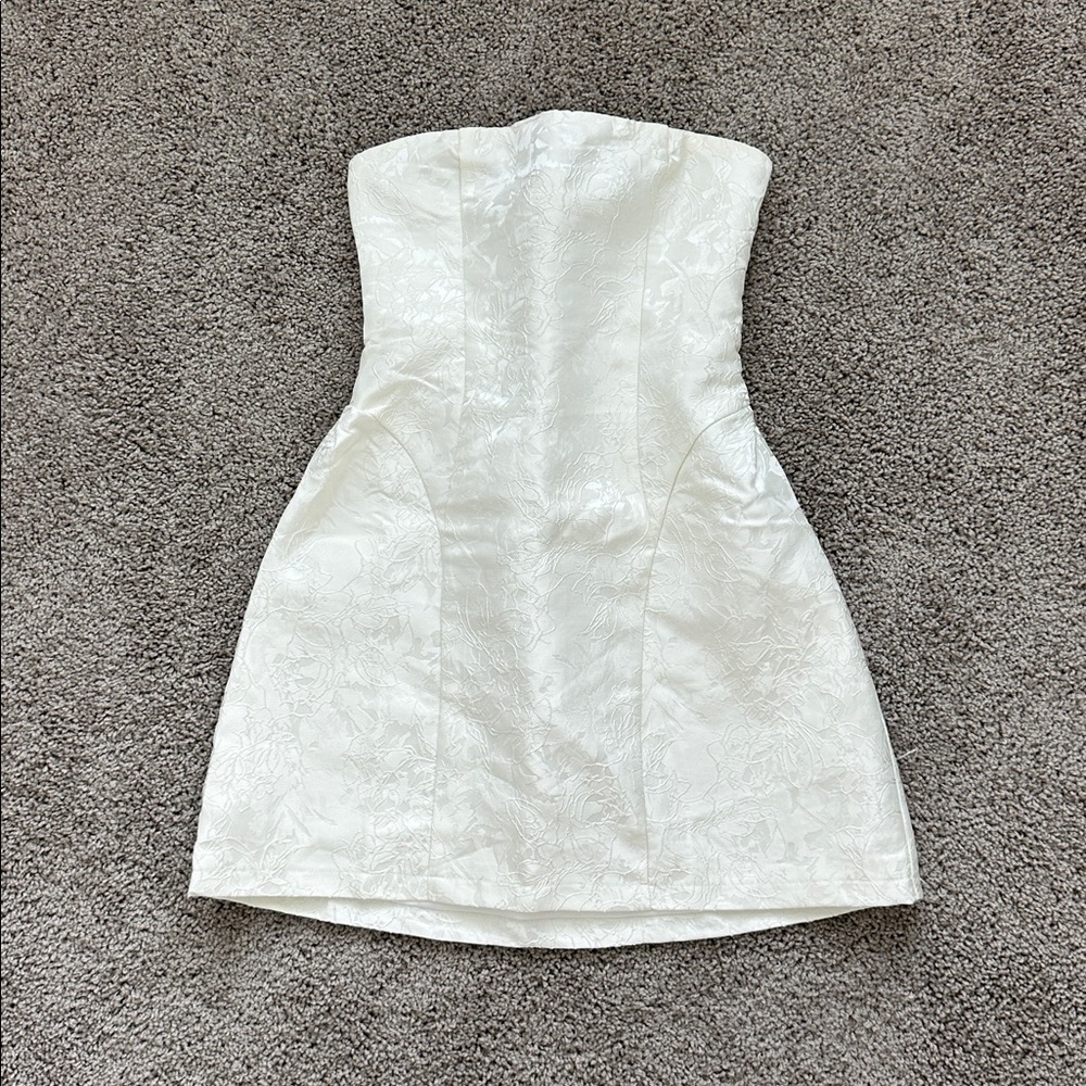 Princess Polly Strapless White Dress